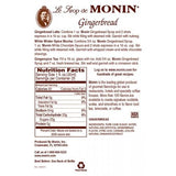 Monin Gingerbread Syrup Bottle - 750ml-Syrups-monin-Restaurant Supply Drop