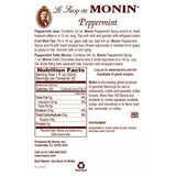 Monin Peppermint Syrup Bottle - 750ml-Syrups-monin-Restaurant Supply Drop