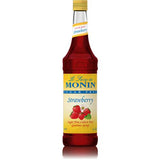 Monin Sugar Free Strawberry Syrup Bottle - 750ml-Syrups-monin-Restaurant Supply Drop