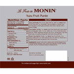 Monin Yuzu Fruit Pure (1L)-Liquid Base & Purees-monin-Restaurant Supply Drop
