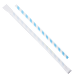 Paper Straws - Karat Earth 9" Giant Paper Spiral Straws (7mm) Wrapped - Blue & White (1,200 ct)-Paper Straws-Restaurant Supply Drop-Restaurant Supply Drop