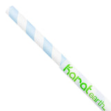 Paper Straws - Karat Earth 9" Giant Paper Spiral Straws (7mm) Wrapped - Blue & White (1,200 ct)-Paper Straws-Restaurant Supply Drop-Restaurant Supply Drop