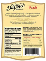 Peach DaVinci Gourmet Syrup Bottle - 750mL-Syrups-DaVinci Gourmet-Restaurant Supply Drop