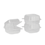 Small PLA Compostable Carry Out Containers - 6''x6'' - Karat Earth - 500 ct-To-Go Packaging-Karat-Restaurant Supply Drop