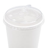 Strawless Sipper Lid 12-22 oz - Karat 90mm Paper Cold Cup Flat Lids - 1,000 ct-Cups & Lids-Karat-Restaurant Supply Drop