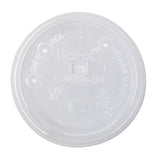 Strawless Sipper Lid 12-22 oz - Karat 90mm Paper Cold Cup Flat Lids - 1,000 ct-Cups & Lids-Karat-Restaurant Supply Drop