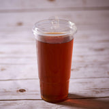 Strawless Sipper Lid 32 oz - Karat 104.5mm Paper Cold Cup Sipper Lids - 600 ct-Cups & Lids-Karat-Restaurant Supply Drop