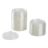 Strawless Sipper Lid 32 oz - Karat 104.5mm Paper Cold Cup Sipper Lids - 600 ct-Cups & Lids-Karat-Restaurant Supply Drop