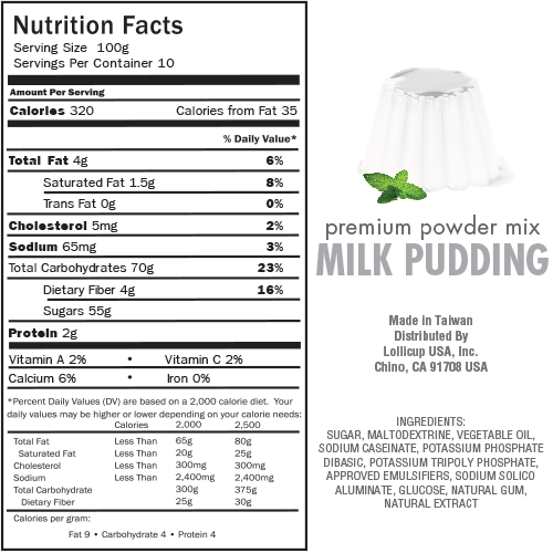Tea Zone Milk Pudding Mix (2.2 lbs)-Dessert Mixes-Tea Zone-Restaurant Supply Drop