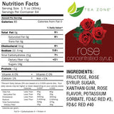Tea Zone Rose Syrup Bottle - 64 oz-Syrups-Tea Zone-Restaurant Supply Drop