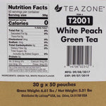Tea Zone White Peach Green Tea - 50 Bags-Tea Leaves-Tea Zone-Restaurant Supply Drop