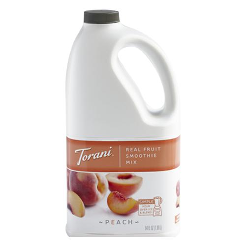Torani Peach Real Fruit Smoothie Mix (64oz)-Liquid Base & Purees-torani-Restaurant Supply Drop