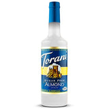 Torani Sugar Free Almond Syrup - 750 ml Bottle-Syrups-torani-Restaurant Supply Drop