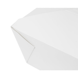 White Microwavable Folded Paper #4 Take-Out Container - Karat Extra Large Fold-To-Go Box - 110oz - 7.8" x 5.5" x 3.5" - 160 Count-To-Go Packaging-Karat-Restaurant Supply Drop