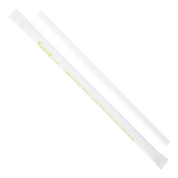 White Paper Straws - Karat Earth 9" Giant Paper Straw (7mm) Wrapped - White - 1,200 count-Paper Straws-Restaurant Supply Drop-Restaurant Supply Drop