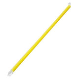 Yellow Plastic Straws 9'' Giant Straws (8mm) Paper Wrapped - Yellow - 2,500 count-Straws & Stirrers-Karat-Restaurant Supply Drop
